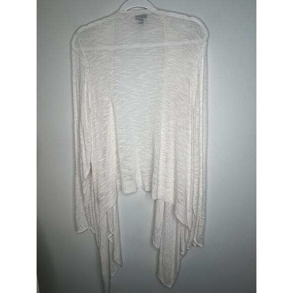 Torrid Slub Cream Drape Front Flowy Cardigan Plus Size 4X - Picture 3 of 8